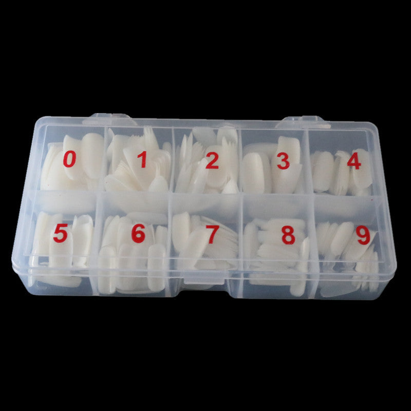 Full-Cover Nail Tips Sizing Box (500 pcs)