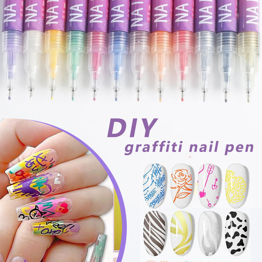 Nail Art 18 Press-On Nail Kit (Extra Styles)