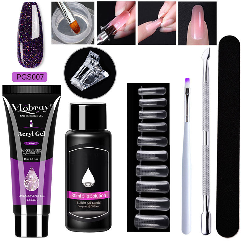 Nail Art Crystal & Extender Kit (7 pcs)