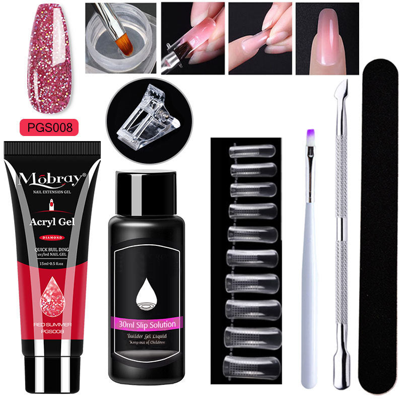 Nail Art Crystal & Extender Kit (7 pcs)