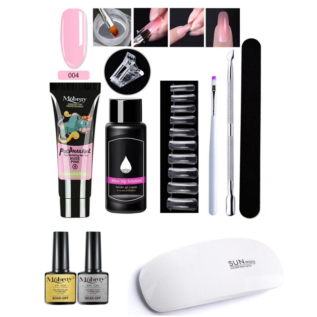 Nail Art Crystal & Extender Kit (7 pcs)