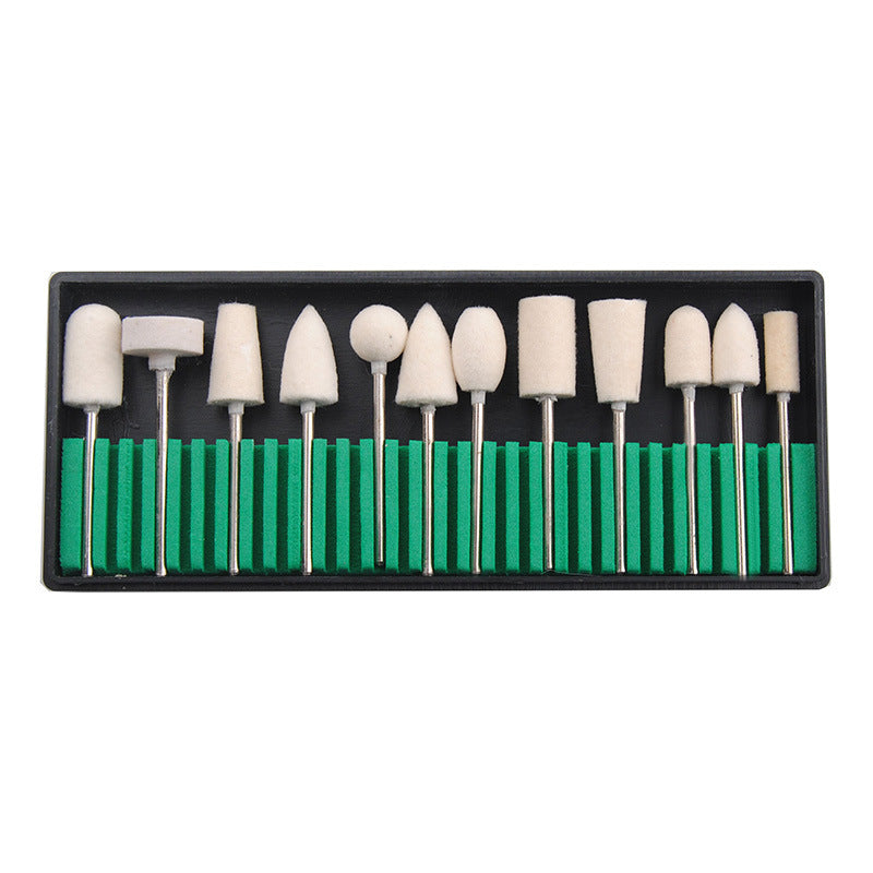 Nail Drill Bits Polishing Heads Set