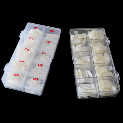 Full-Cover Nail Tips Sizing Box (500 pcs)