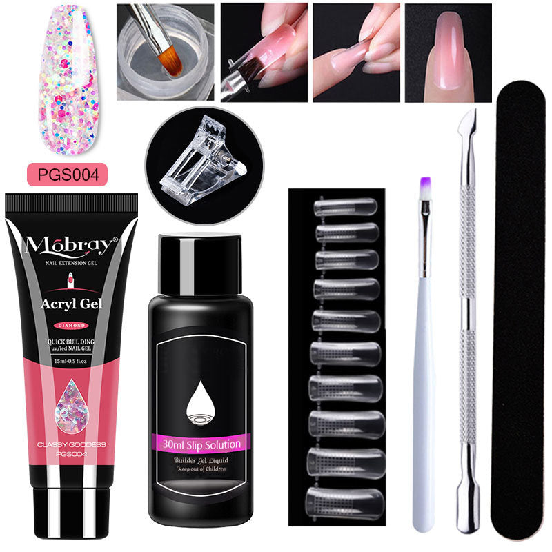 Nail Art Crystal & Extender Kit (7 pcs)