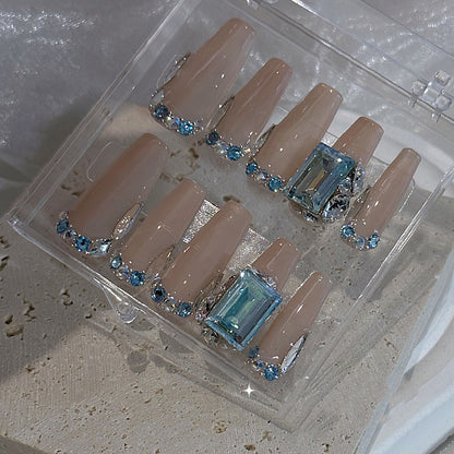 US Stock Medium Ladder Press-On Nail Kit