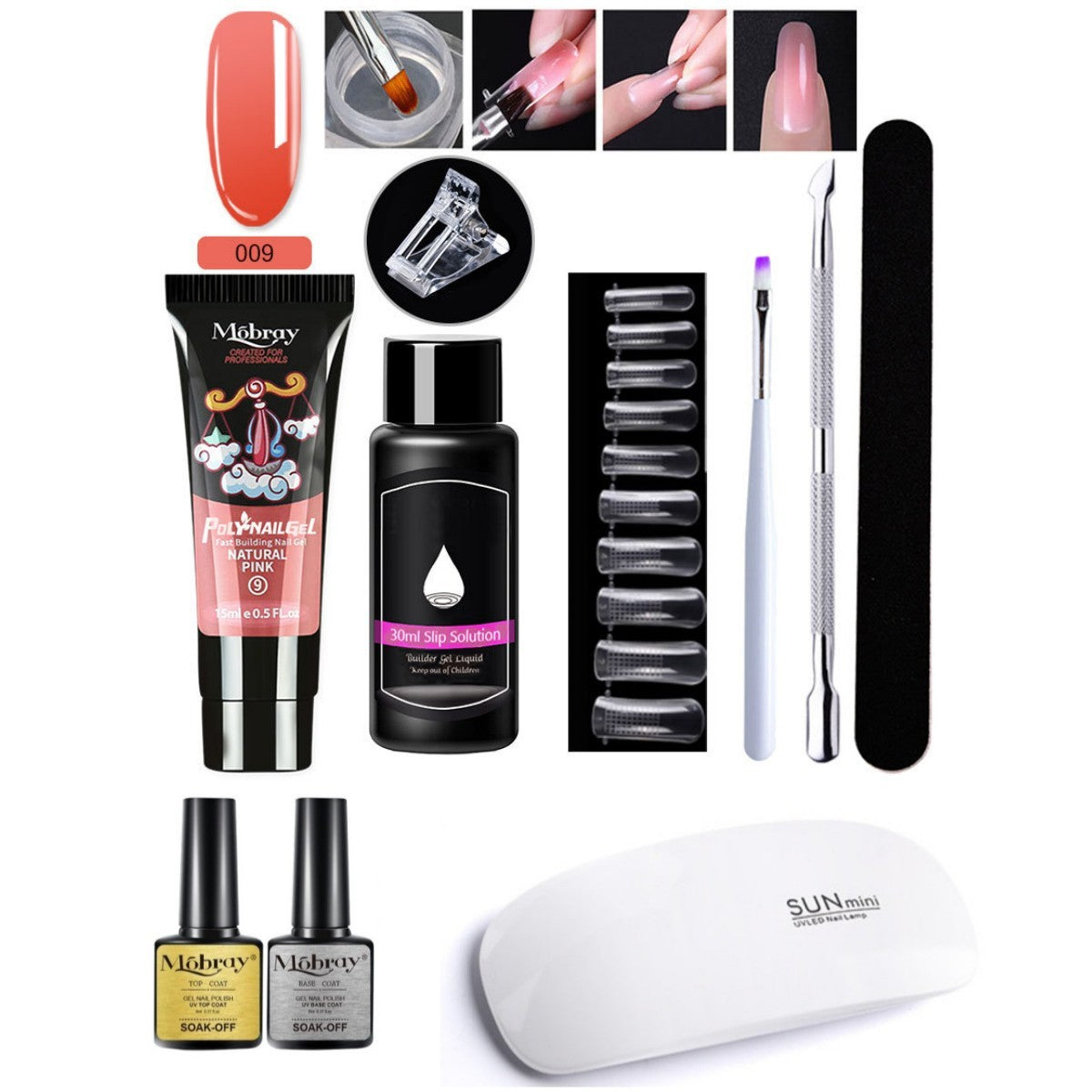 Nail Art Crystal & Extender Kit (7 pcs)