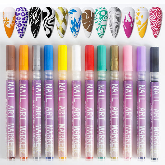 Nail Art 18 Press-On Nail Kit (Extra Styles)