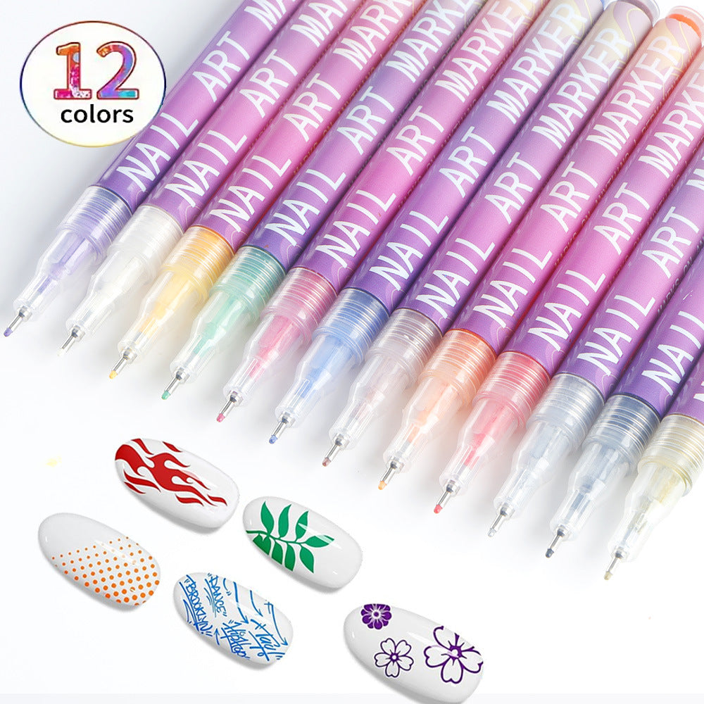 Nail Art 18 Press-On Nail Kit (Extra Styles)