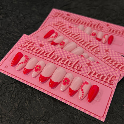 Red French Art Wear-Polish Press-On Kit