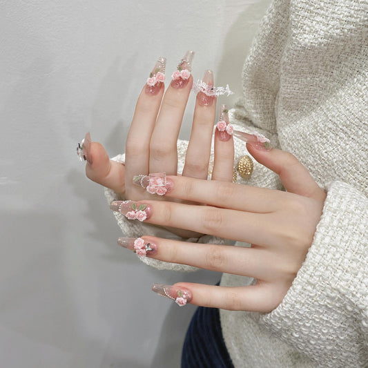 Handmade Press-On Nails Kit (Assorted Styles)