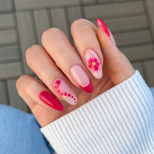 Red French Art Wear-Polish Press-On Kit