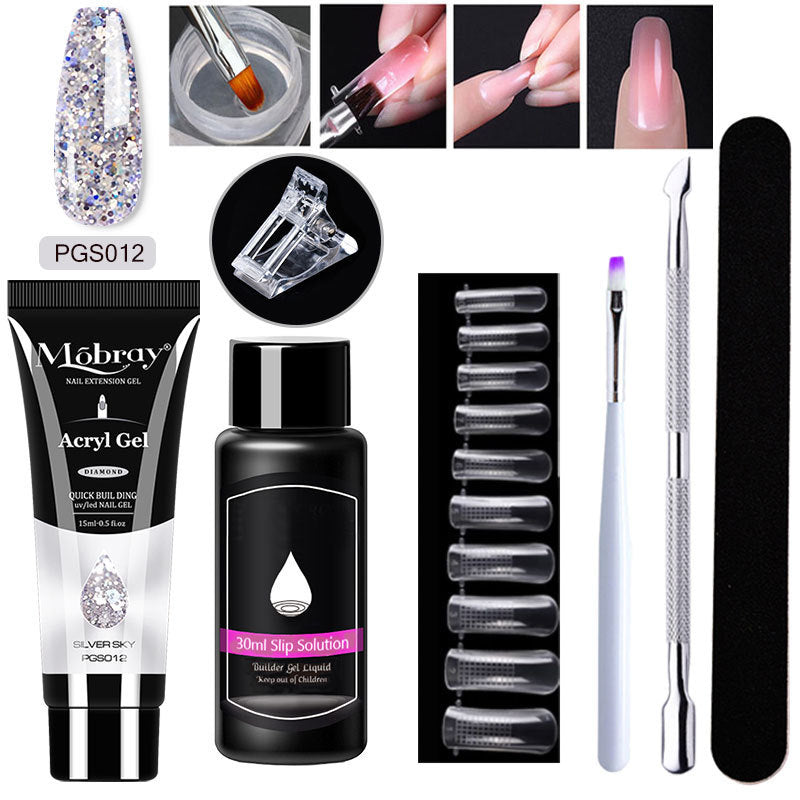 Nail Art Crystal & Extender Kit (7 pcs)