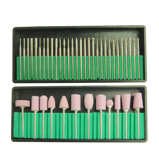 Nail Drill Bits Polishing Heads Set